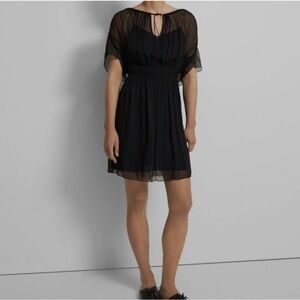 Elegant Black Sheer Dress